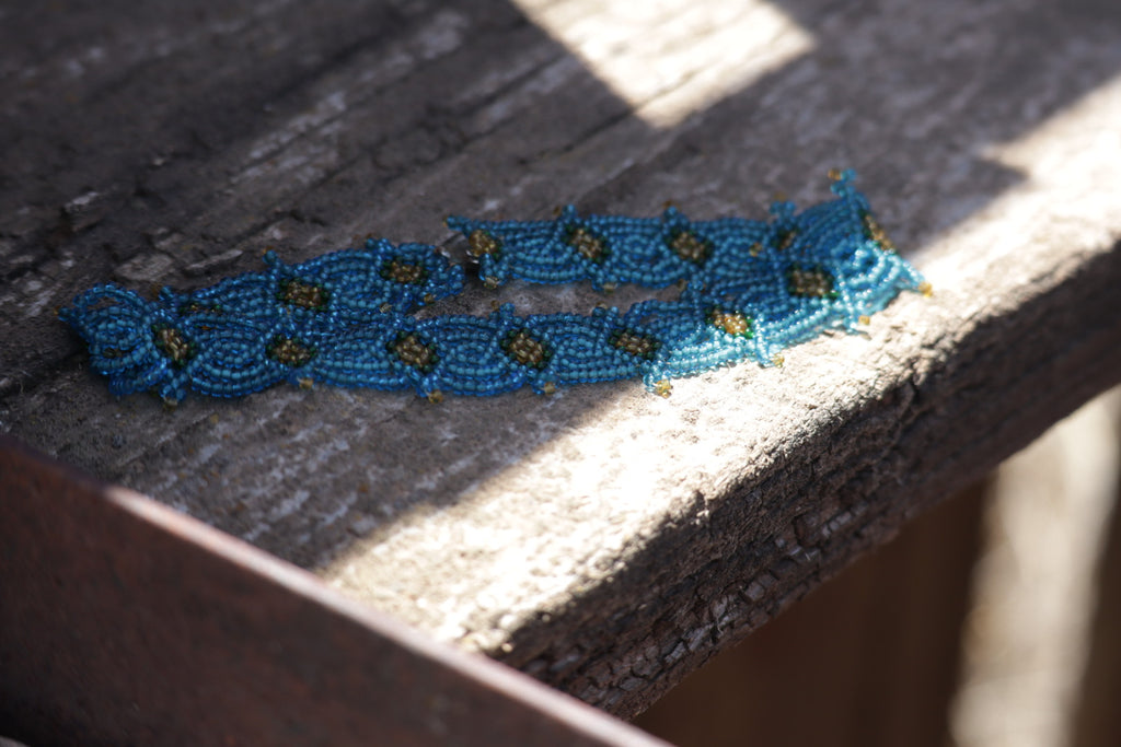Vintage Glass Bead Choker Necklace