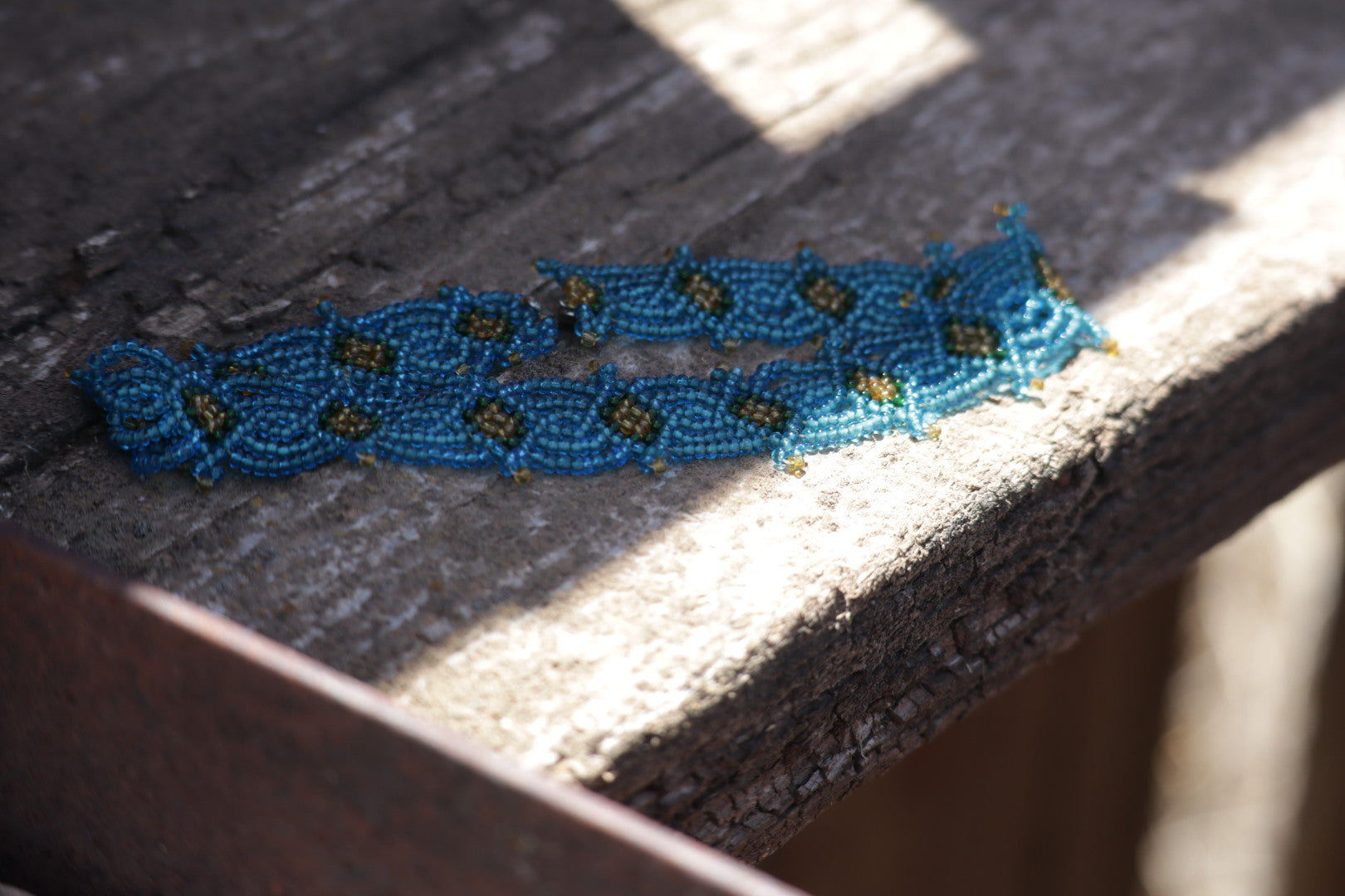 Vintage Glass Bead Choker Necklace