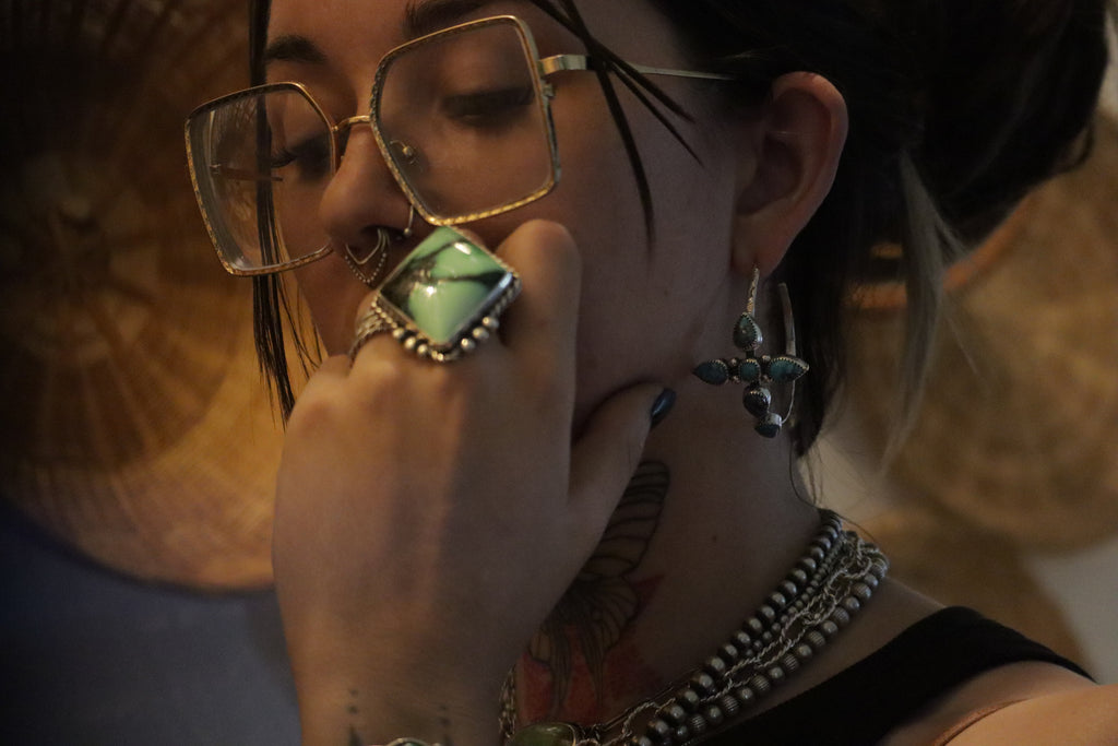 Dust And Devotion Hoop Earrings