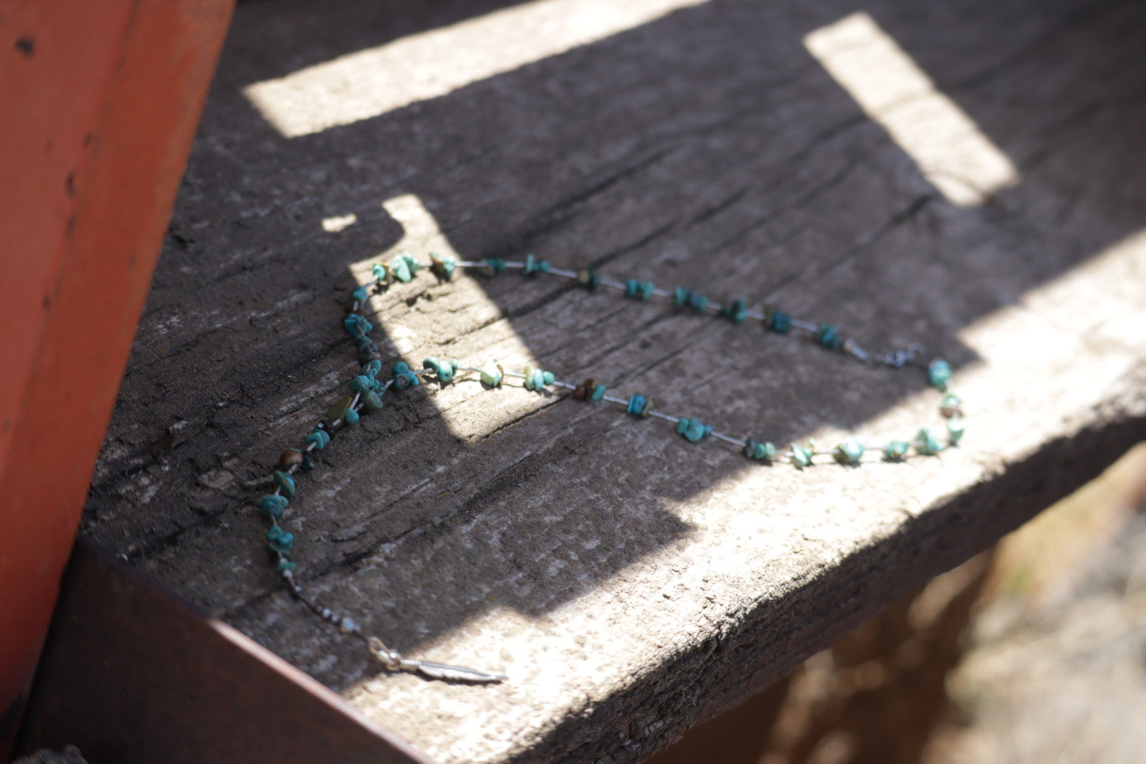 Turquoise and Liquid Silver Lariat