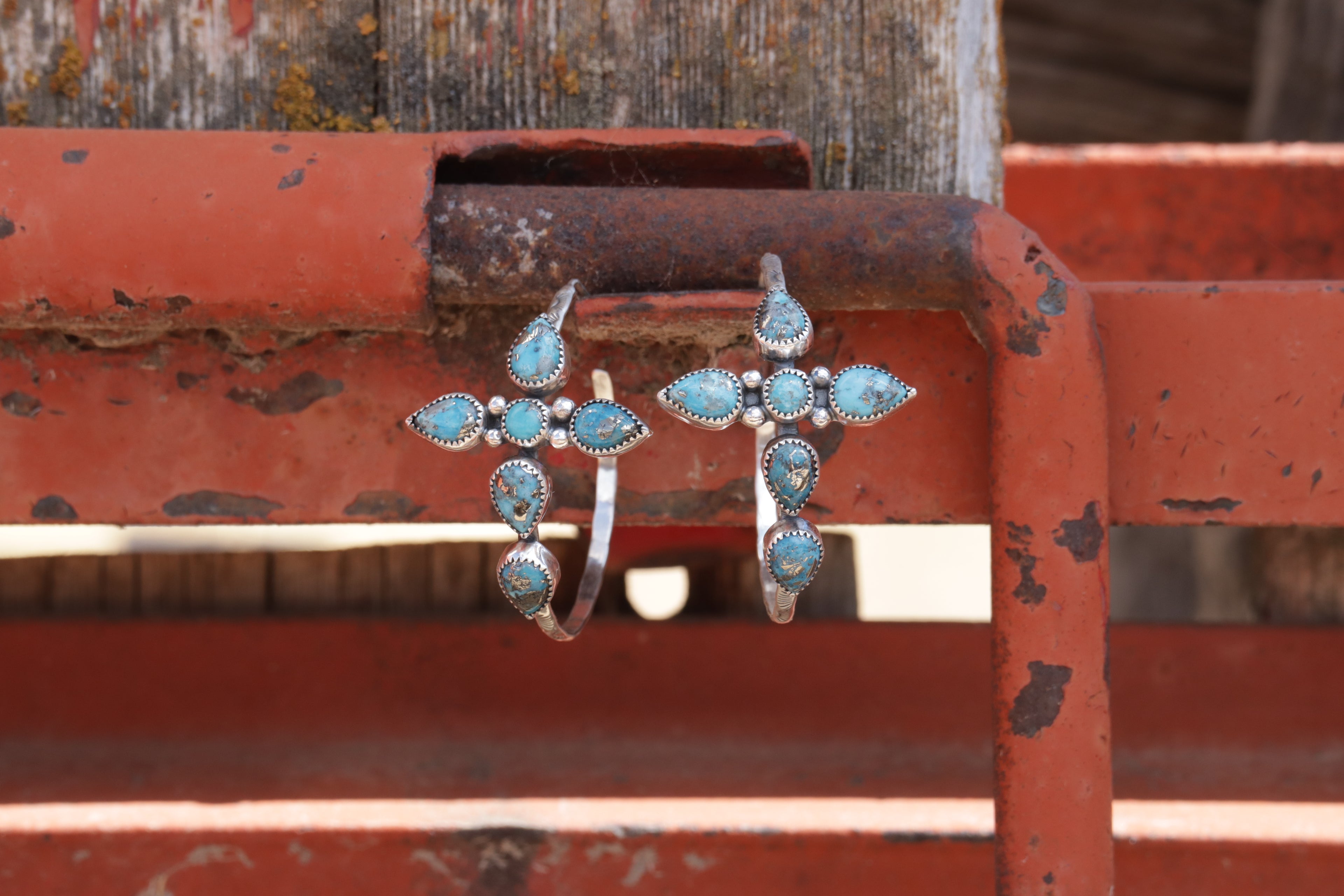 Dust And Devotion Hoop Earrings