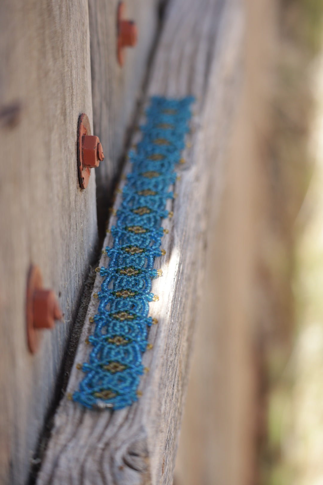 Vintage Glass Bead Choker Necklace