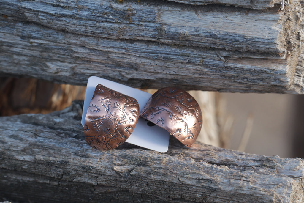 Copperwave Chunky Half Hoops